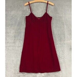 ZARA Red Velvet Sleeveless Babydoll Dress Women's Size Small